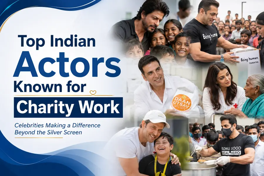 Top Indian Actors Known for Charity Work
