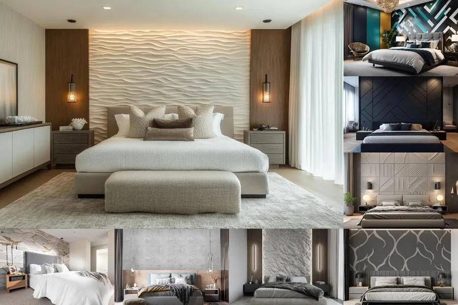 Modern Bedroom with Statement Wall